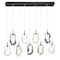 Euf Norah, Chandelier, 13-Light, 51", Matte Black, Mixed Glass 49239-041 - alternate 4