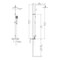 Alfi Brand Brushed Nickel Square Style Thermostatic Exposed Shower Set AB2862-BN - alternate 9