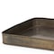 Homeroots Set of Two Yellow Metal Handmade Serving Tray 609094 - alternate 6