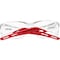 Ironwear Safety Glasses with UV Blocking Anti Fog Polycarbonate Lens, Red, Clear 3125-R-C/A - alternate 2