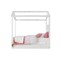 Homeroots White Wood Twin Canopy Bed Frame 347193 - alternate 7