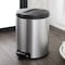 Happimess Oscar Round 8-Gallon Step-Open Trash Can with FREE Mini Trash Can, Platinum Silver HPM1003B - alternate 9