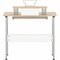 Lorell Computer Desk with Upper Shelf, 23.6" x 35.4" x 35.2", Maple LLR14337 - alternate 2