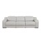 Homeroots 103" Light Gray Italian Leather Reclining USB Sofa 632871 - alternate 1