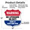 Signmission Pool Warning Shield Sign No Lifeguard On, 12 Inch X 12 Inch, Aluminum Metal Sign SHI-A-12-432 - alternate 5