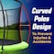 Campior 8ft Pumpkin Trampoline with Inner Enclosure, Safe Curved Poles, UV Mat, Galvanized Springs RMTRMP86GRN - alternate 6
