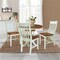 Whitewood Industries Rectangular Fixed Top Table W/ 4 Chairs, 36 in W, 29.1 in L, 36 in H, Parawood, Hickory/Shell, 5 K79-36RT-C61-4 - alternate 3