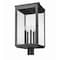 Z-Lite Hartwell 5-Light Outdoor Post Mount Fixture, 12 in W x 26.75 H, Sand Black 5019PHXLR-BK - alternate 5