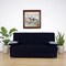 Homeroots 75" Black Chenille Convertible Futon Sleeper Sofa And Toss Pillows With Storage 607201 - alternate 1