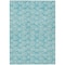 Homeroots 8' X 10' Teal Blue And Ivory Geometric Washable Indoor Outdoor Area Rug 583393 - alternate 7