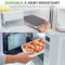 Nutrichef 8-Piece Deep Glass Baking Dish for Oven with Lids, Gray NCGL4XGY - alternate 4