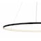 Jonathan Y Brice 35" Modern Contemporary Metal Round Integrated LED Pendant, Matte Black JYL7220A - alternate 9