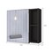 Homeroots 20" Black Wood Floating Single Door Bathroom Vanity And Medicine Cabinet With Mirror 479988 - alternate 4
