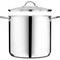 Emporio Kitchen Stainless Steel 24QT Stockpot with Glass Lid, Even-Heat Base, Riveted Handles, Oven Safe EMPKSSTKP24 - alternate 1
