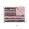 Homeroots 50" X 70" Black And Pink Cotton Kantha Chevron Throw Blanket 544506 - alternate 7