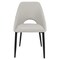 Leisuremod Amalfi Modern Dining Chair - Upholstered Accent Side Chair, Metal Legs, 4PK AC48GR4 - alternate 7