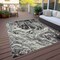 Homeroots 3' X 5' Black And Ivory Abstract Washable Indoor Outdoor Area Rug 614275 - alternate 6