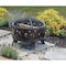 Outdoor Expressions 26'' Antique Bronze Deep Bowl Steel Firepit FT-5679B - alternate 4