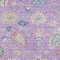 Homeroots 9' X 12' Purple Ivory And Denim Blue Floral Washable Indoor Outdoor Area Rug 605329 - alternate 9