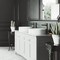 Vigo Anvil Modern White Matte Stone 16 in. L x 16 in. W x 5 in. H Round Vessel Bathroom Sink VG04016 - alternate 6