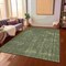 Homeroots 8' X 10' Green And Silver Medallion Washable Indoor Outdoor Area Rug 616433 - alternate 8