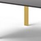 Homeroots 95" Gray And Brass Stainless Steel Dining Table 487372 - alternate 4