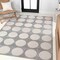 Jonathan Y Adrian Modern Geometric Circle Dot High-Low Light Gray/Cream 4 ft. x 6 ft. Area Rug SND105C-4 - alternate 7