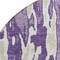Homeroots 8' Purple And Ivory Round Abstract Washable Indoor Outdoor Area Rug 613370 - alternate 7