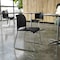 Flash Furniture HERCULES Kenai Black Office Reception Stack Chair with Contoured Backrest and Chrome Sled Base RUT-239AN-BK-CHR-GG - alternate 7