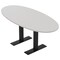 Skutchi Designs 6 Person Conference Table With Power Unit | 6' Boval Table | Harmony Series HAR-BOVL-36X72-T.BK-U779-NA - alternate 1
