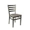 Bfm Seating Lima Ladder Back Chair - Farm House Relic Seat - Steel Frame - Clear Coat Finish 2160CFHR-CL - alternate 1