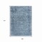 Homeroots 9' X 12' Blue And Beige Abstract Washable Indoor Outdoor Area Rug 616002 - alternate 7