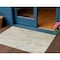 Homeroots 3' X 5' Beige And Silver Abstract Washable Indoor Outdoor Area Rug 618352 - alternate 1