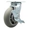 Service Caster 6 Inch SS Thermoplastic Rubber Swivel Caster with Ball Bearing and Brake SCC SCC-SS30S620-TPRBD-TLB - alternate 1