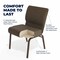 Flash Furniture Hercules Church Chair, Brown Back, 21-1/4 in W 25" L 33" H, Fabric Seat FD-CH0221-4-GV-S0819-GG - alternate 10