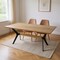 Homeroots 79" Brown and Red Wood and Metal Trestle Base Dining Table 558162 - alternate 3