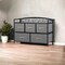 Homeroots 39" Gray and Black Steel and Fabric Five Drawer Combo Dresser 484703 - alternate 3
