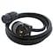Ac Works Extension Cord, 10 ft, NEMA TT-30P to L14-30R, 30A, 125V, SOOW 10/3, Rubber Jacket, cULus Listed TT30L1430-010 - alternate 1