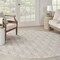Homeroots 8' Gray and Ivory Round Floral Indoor Outdoor Area Rug 527646 - alternate 7