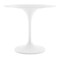 Homeroots 36" White Fiberglass And Metal Dining Table 520859 - alternate 10