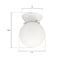 Westinghouse One-Light Indoor Flush-Mount Ceiling Fixture White, White Glass Globe 6660700 - alternate 3