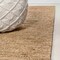 Jonathan Y Olivier Rustic Beach House Wide Ticking Stripe Jute Natural/Black 8 ft. x 10 ft. Area Rug NRF200A-8 - alternate 7
