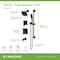 Symmons Verity HydroMersion Double Handle Tub and Shower Trim Kit with Hand Spray (Valve Not Included) 4996MB15TRM - alternate 3