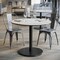 Flash Furniture 36" RND Tabletop, Seamless Surface Technology, White Faux Marble, 24" Black Round Table Height Base ST-RD36-WHMAR-TR24-GG - alternate 9