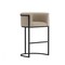 Manhattan Comfort Cosmopolitan Metal Upholstered Barstool in Greige BS015-GE - alternate 6