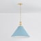 Hudson Valley Lighting Painted No. 2 Pendant in Aged Brass/Blue Bird by Mark D. Sikes MDS352L-AGB/BB - alternate 6
