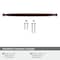 Amerock Kane 12-5/8 inch 320mm Center-to-Center Oil-Rubbed Bronze Cabinet Pull BP53811ORB - alternate 3