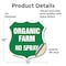 Signmission No Spray Shield Sign Organic Farm, 12 Inch X 12 Inch, Vinyl Decal SHI-D-12-406 - alternate 4