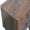 Homeroots 24" Chestnut Solid Wood Square Two Drawer Nightstand 651568 - alternate 9