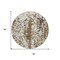 Homeroots 8' Brown And Ivory Round Abstract Washable Indoor Outdoor Area Rug 612607 - alternate 8